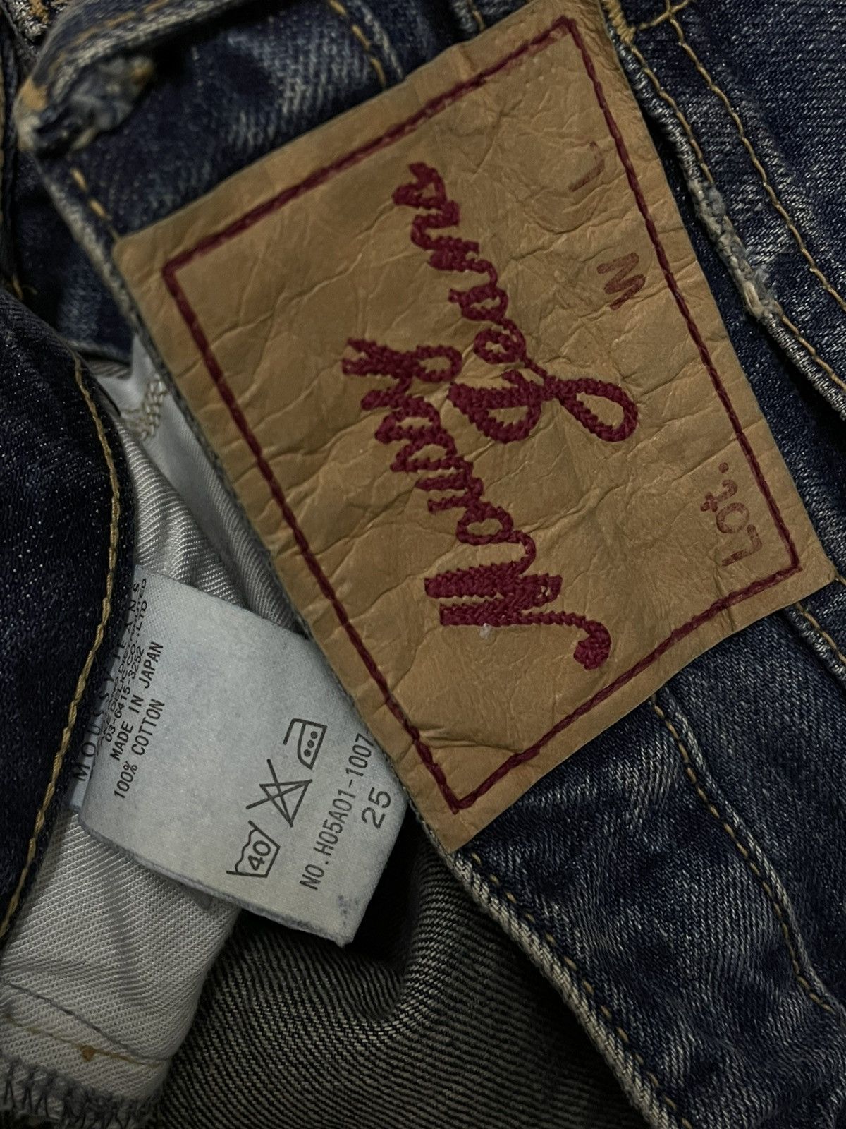 Hysteric Glamour Vintage 1990s Japan Designer Moussy Flared Scab Distressed Size US 27 - 15 Thumbnail