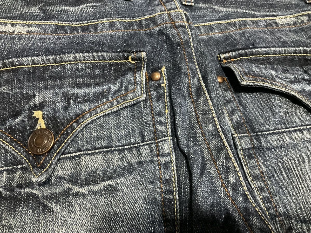 Japanese Brand 🔥Sick Y2K Root Three Stye Flared Denim Size US 32 / EU 48 - 8 Thumbnail