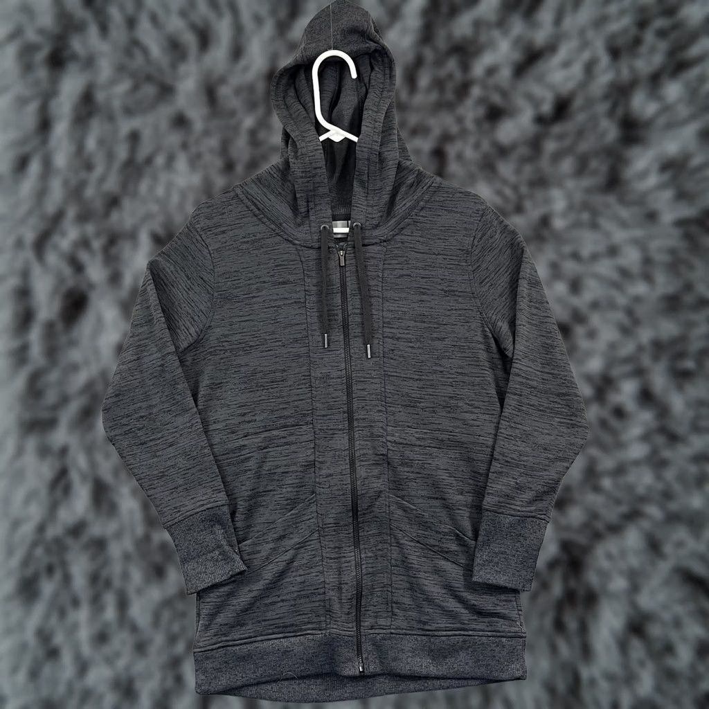 Athleta Athleta Jacket Women's S Gray Full Zip Hoodie Pockets Sweatshirt Casual Active Size S / US 4 / IT 40 - 1 Thumbnail