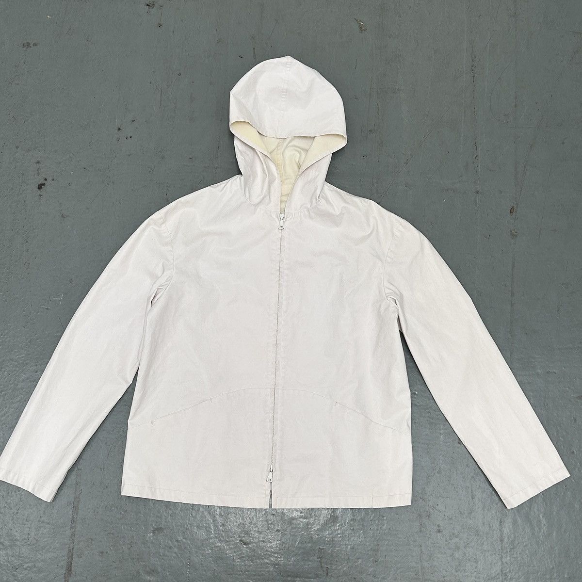 Jil Sander Jil Sander Minimal White Cotton Hooded Jacket Size US M / EU 48-50 / 2 - 1 Thumbnail