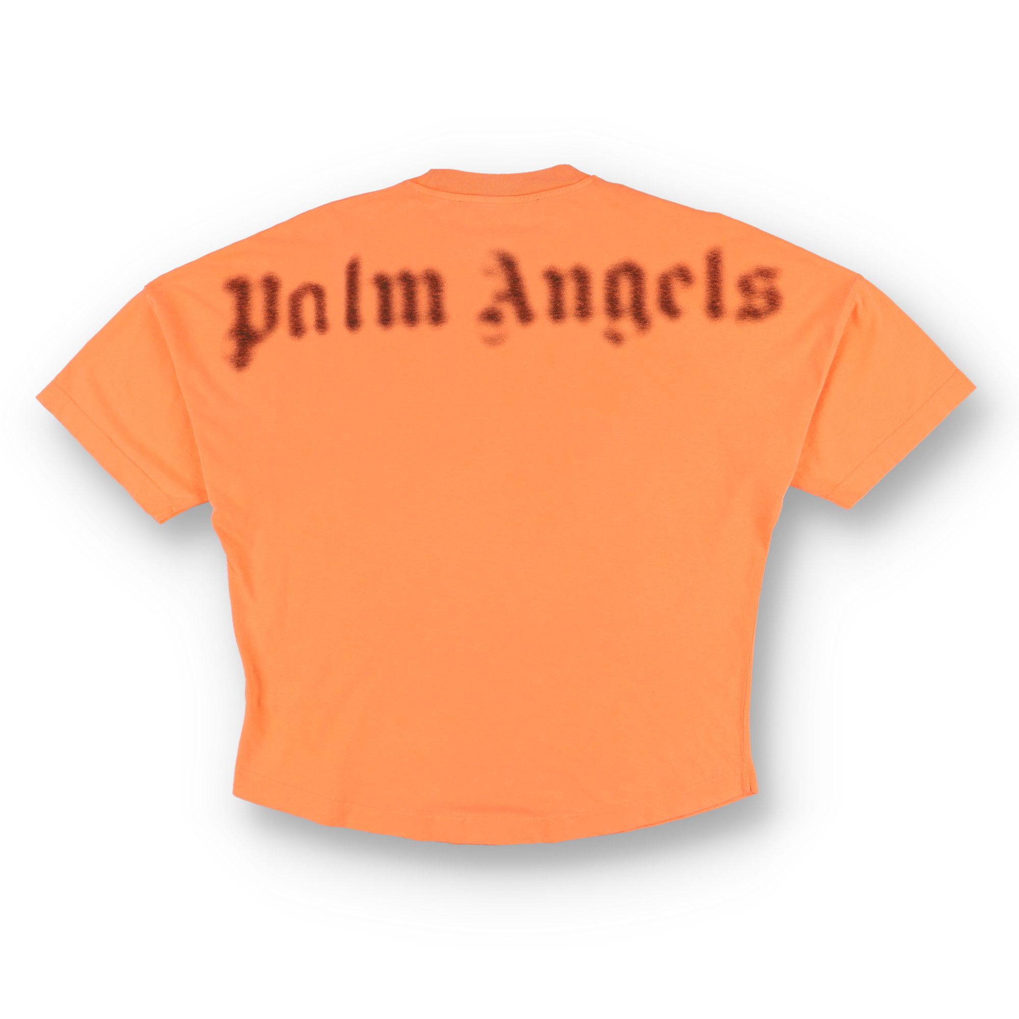 Palm Angels Orange Blurred Logo Oversized T-Shirt Size US M / EU 48-50 / 2 - 1 Thumbnail