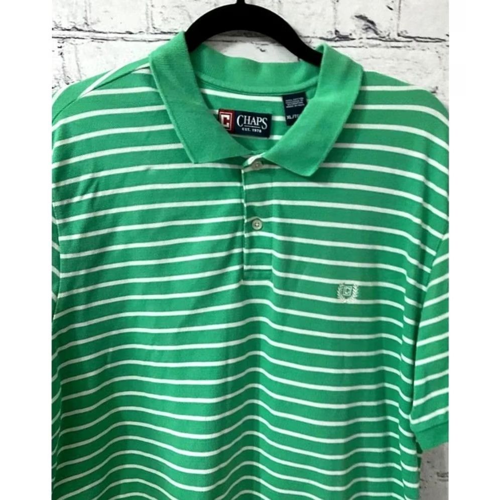 Chaps CHAPS RALPH LAUREN MENS POLO SIZE XL - Green Size US XL / EU 56 / 4 - 4 Thumbnail
