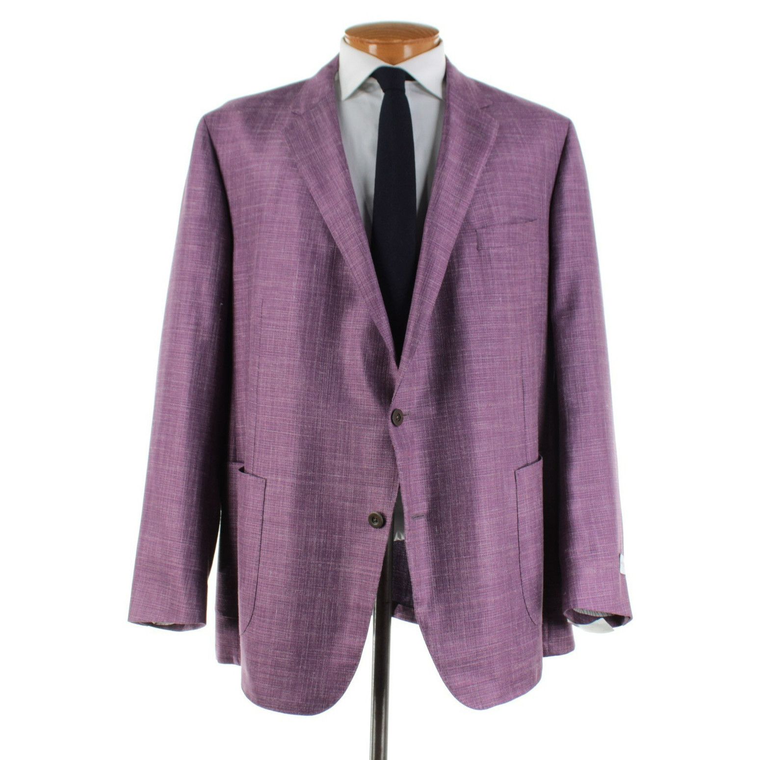 Samuelsohn Samuelsohn Sport Coat Size 52 Long US in Purple Size 52R - 1 Thumbnail