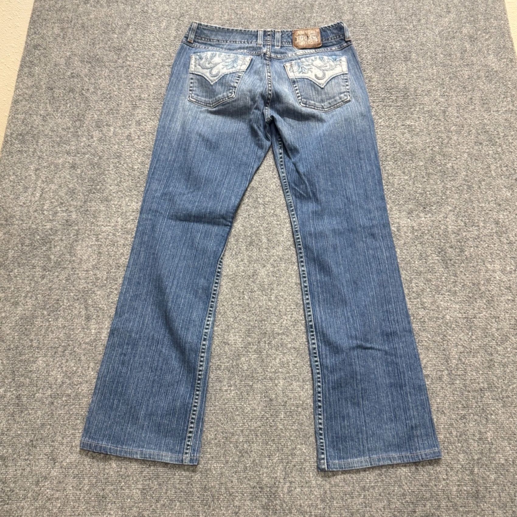 J Brand VINTAGE Lucky Brand Denim Jeans Womens 6 Bootcut Wide Leg Embroidered Western 90s Womens Size 27" / US 4 / IT 40 - 2 Thumbnail