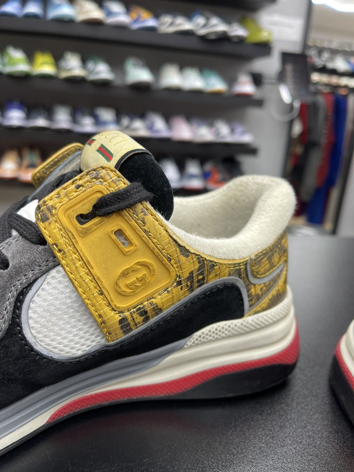Gucci Size 8.5US/8G - Gucci Ultrapace Yellow Tejus Printed Size US 8.5 / EU 41-42 - 7 Thumbnail