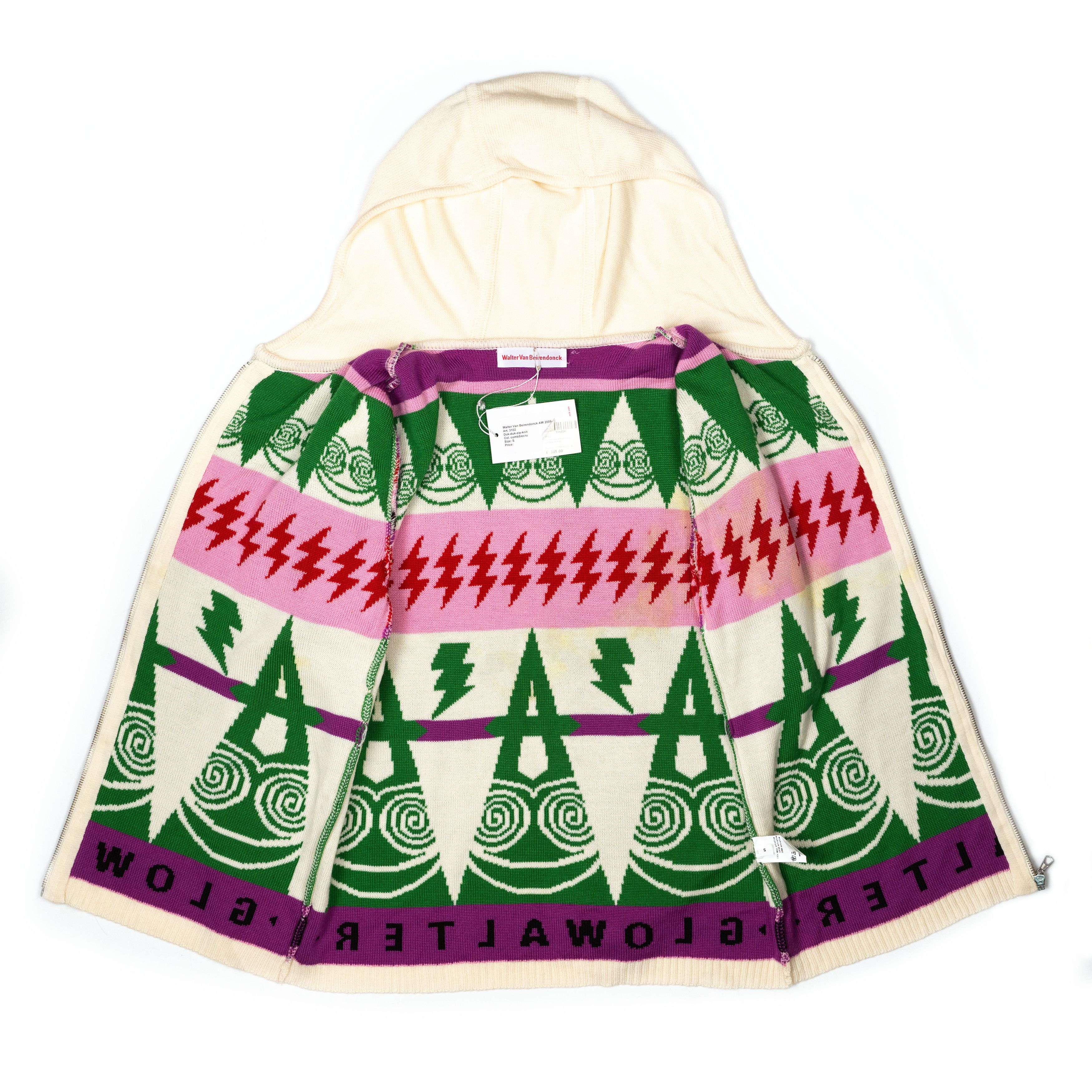 Walter Van Beirendonck Walter Van Beirendonck Duk-Duk knit Hood Zip Up Size US S / EU 44-46 / 1 - 10 Thumbnail