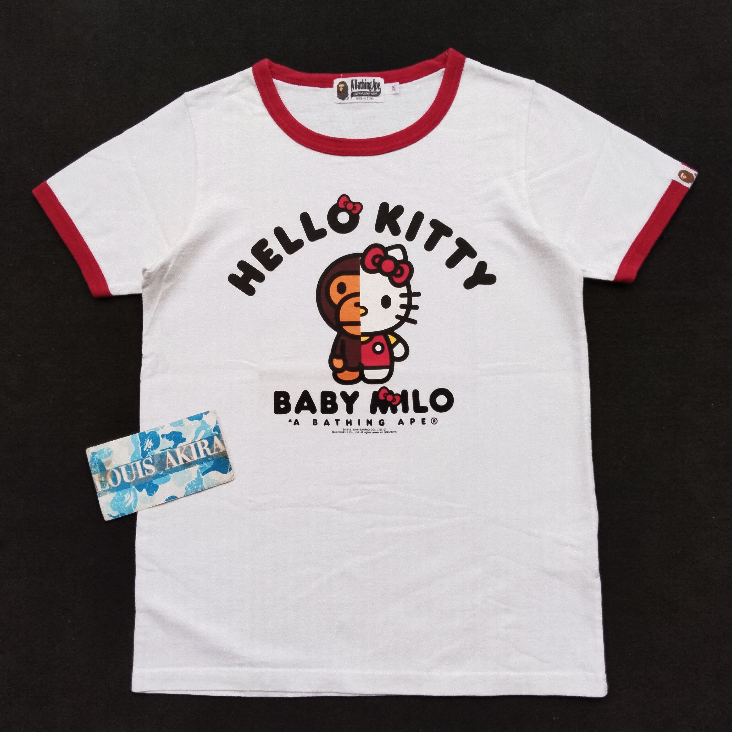 2016 sanrio hello kitty baby milo bape t newest shirt