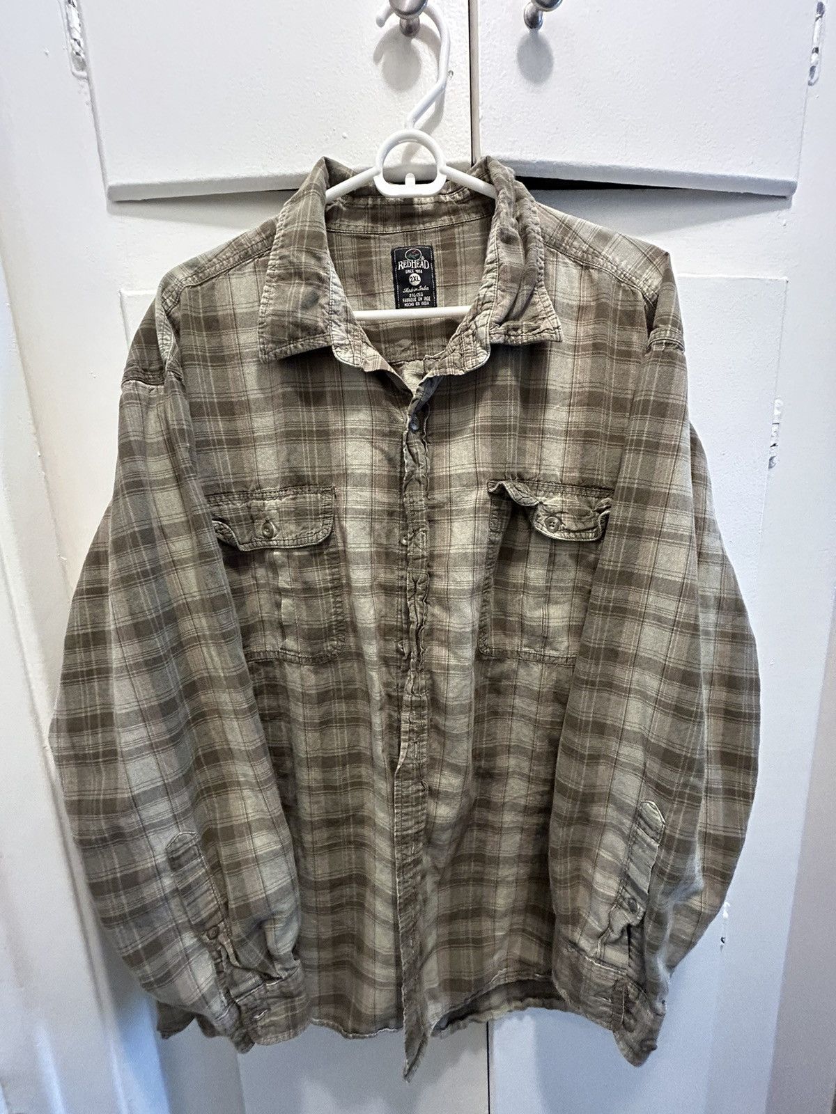 Redhead RedHead Sherpa Lined Buffalo Plaid Print Jacket Shirt Men s Grailed