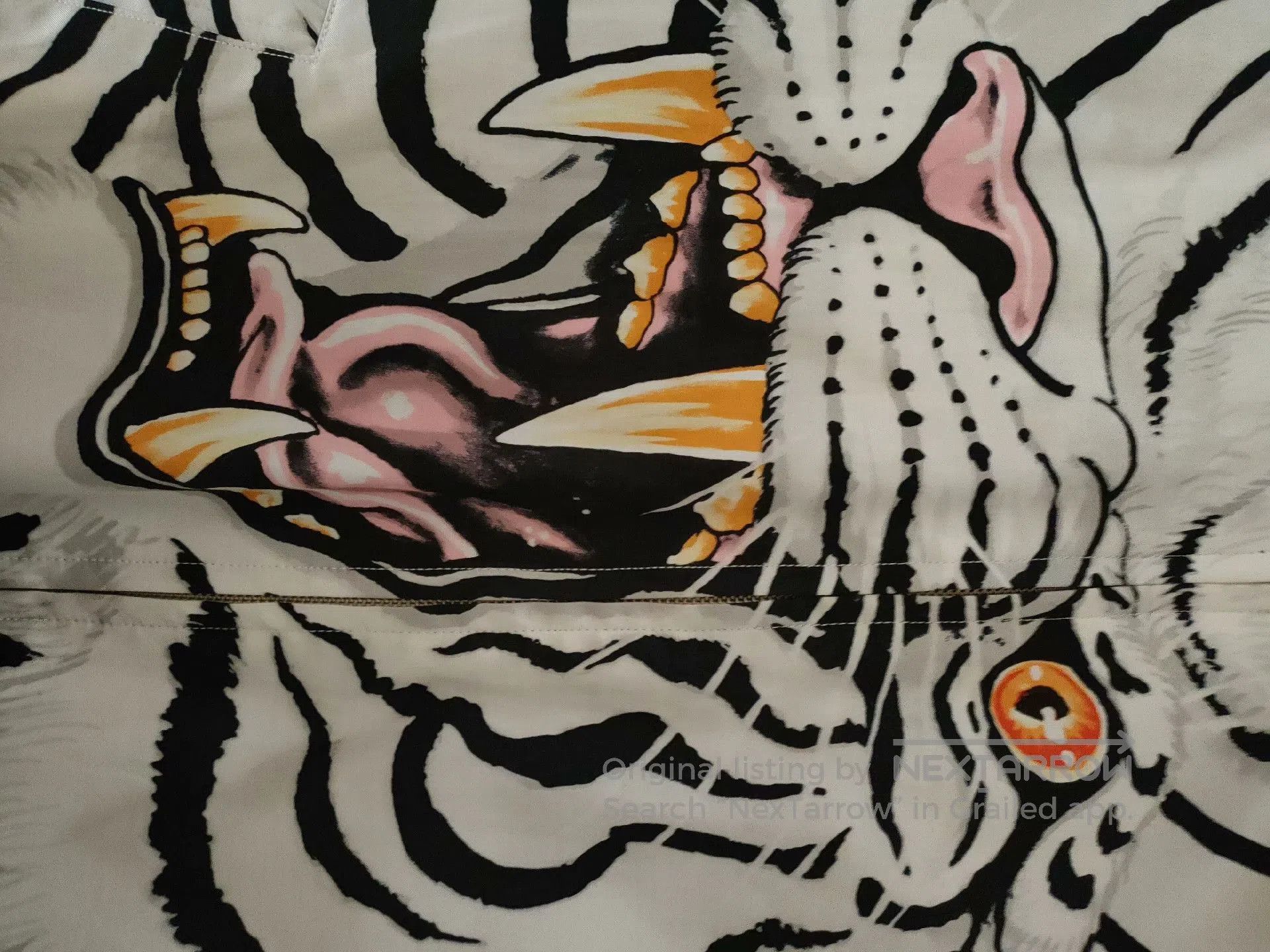 Wacko Maria Wacko Maria White Tiger Silk Jacket. Size US L / EU 52-54 / 3 - 5 Thumbnail