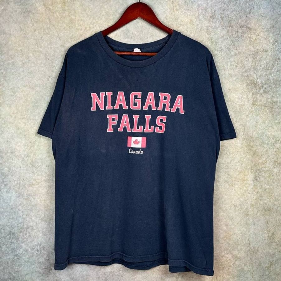 Vintage Vintage Niagara Falls Travel T Shirt Sz XL Navy Blue Size US XL / EU 56 / 4 - 1 Thumbnail
