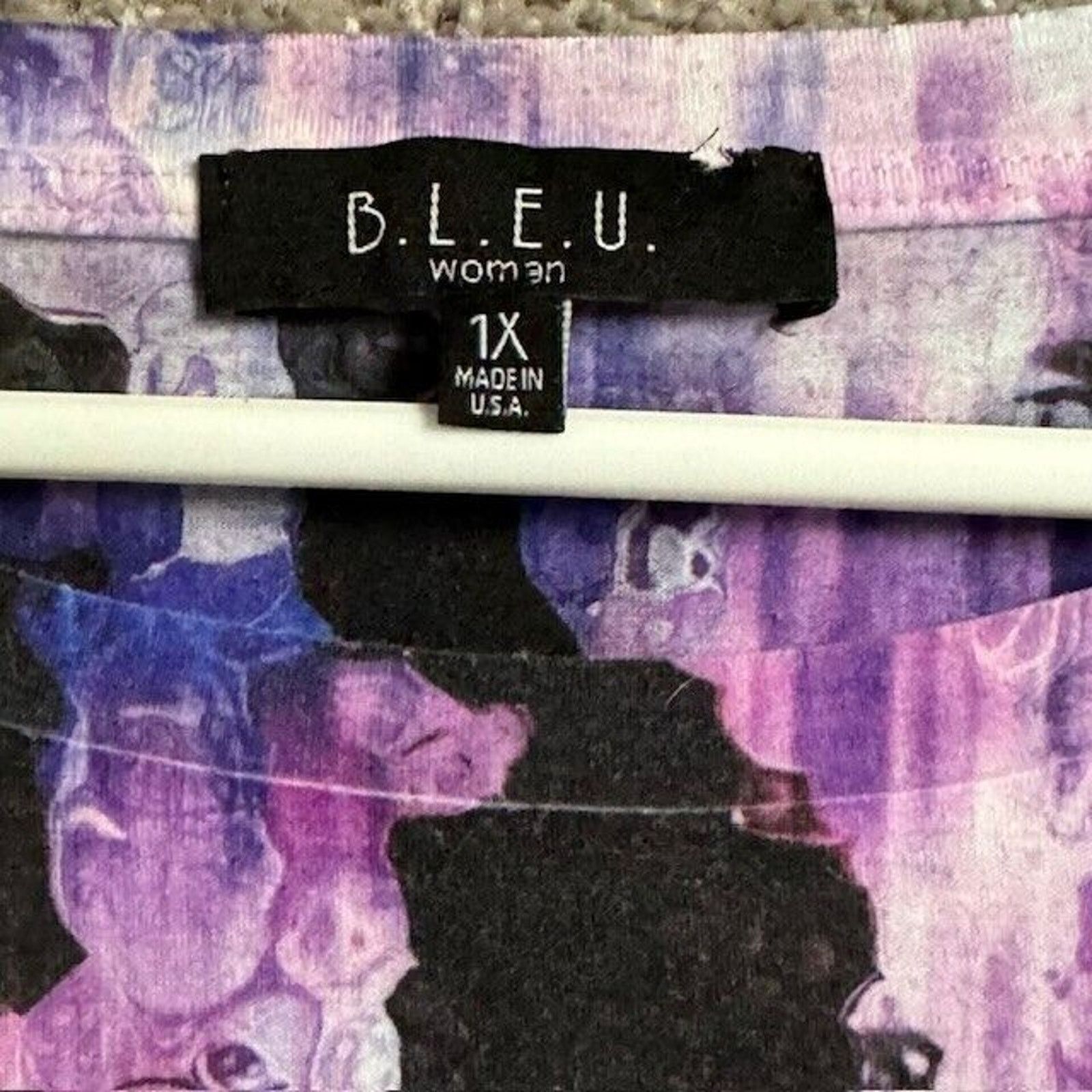 Other 90s Y2K Womens Top 1X Plus Abstract Floral Rhinestones Size XL / US 12-14 / IT 48-50 - 8 Thumbnail