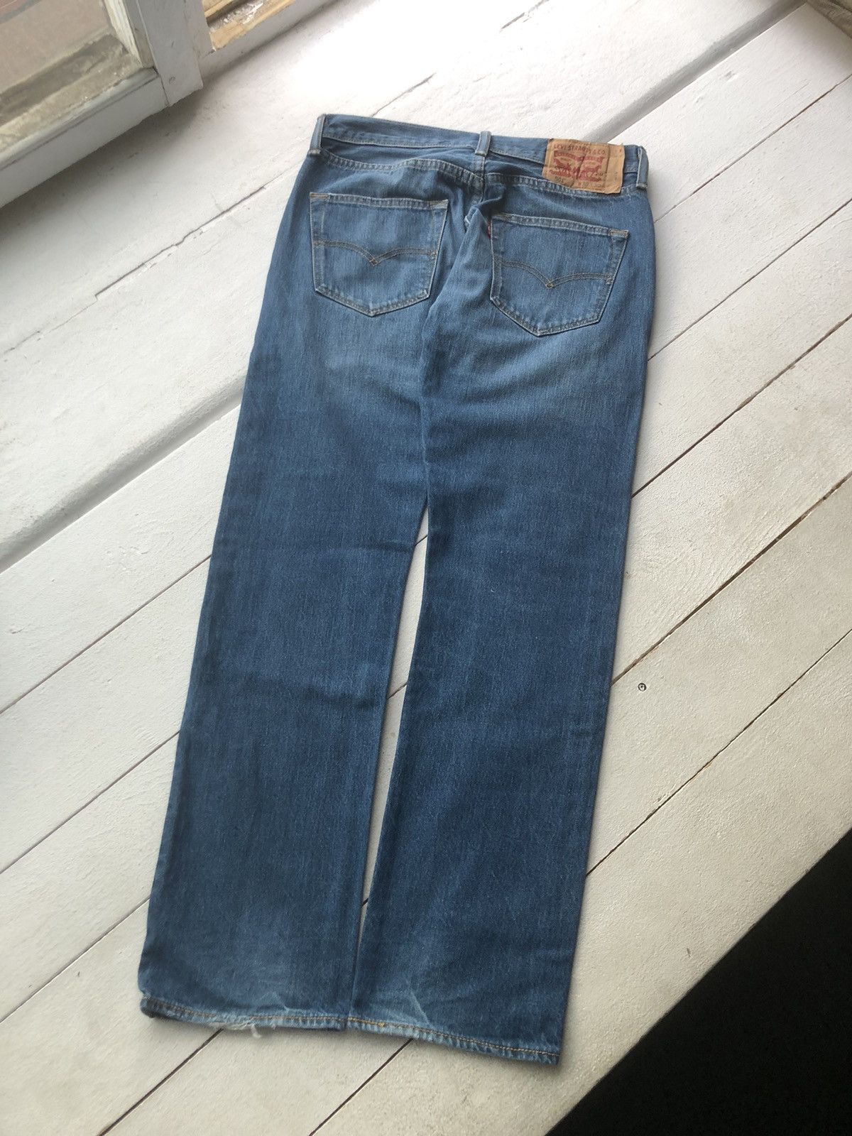 Levi's Very rare Vintage Levi’s destroyed jeans Japanese style Size US 30 / EU 46 - 1 Thumbnail