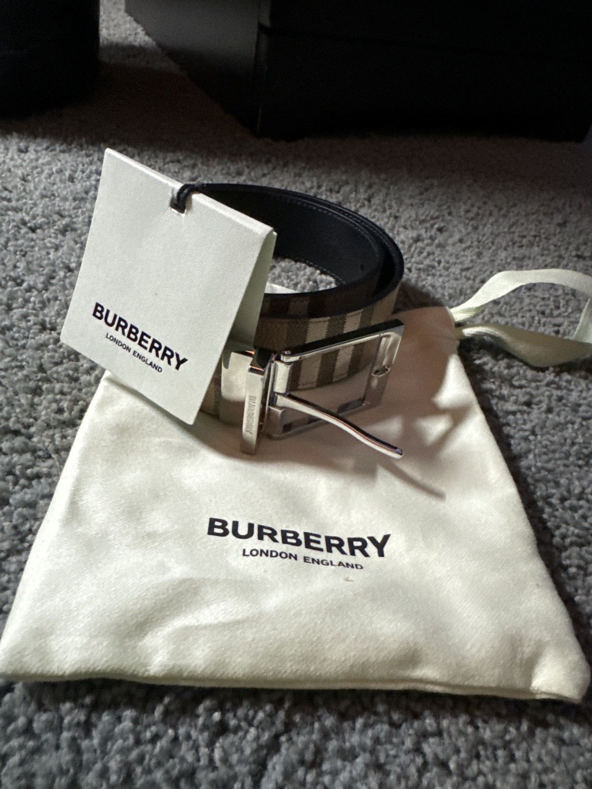 Burberry Burberry Reversible Belt Size 32 - 4 Thumbnail