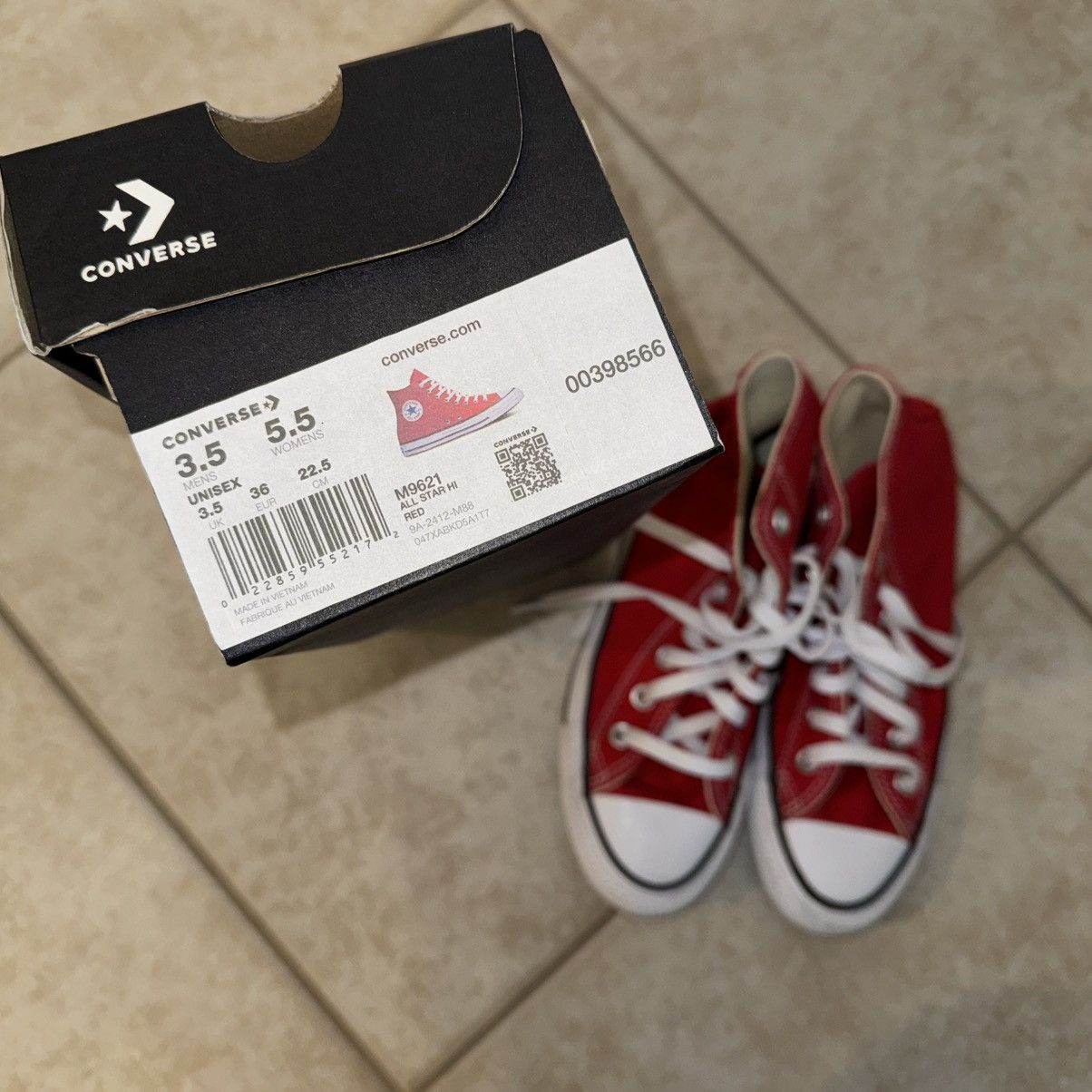 Converse Converse All Star Hi Red Size 5.5 Size US 5.5 / IT 35.5 - 5 Thumbnail