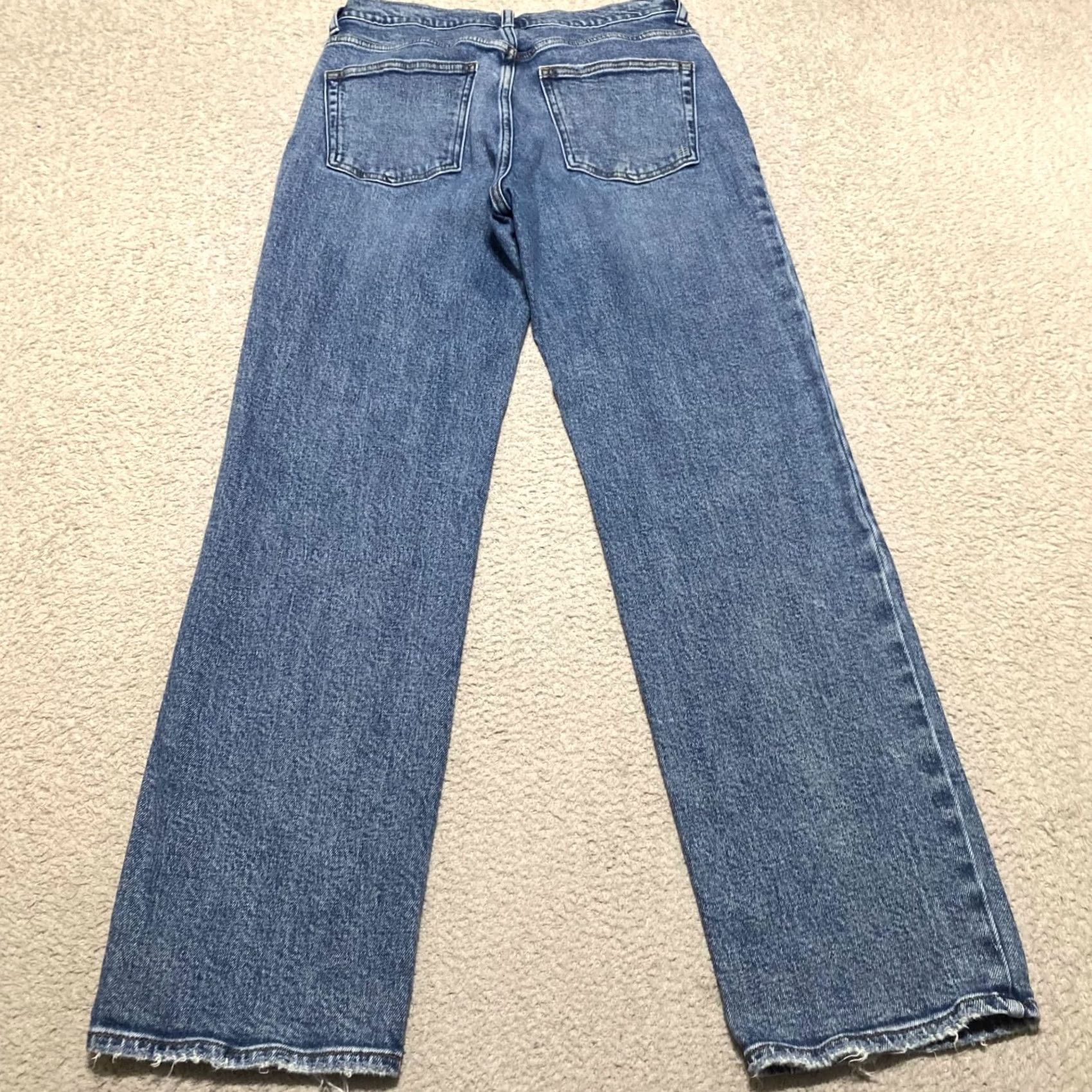 Silver Jeans Co. Silver Jeans Co Womens Jeans Blue Denim Medium Wash Straight High Rise 29 Adult Womens XS-Plus? Size 29" - 2 Thumbnail