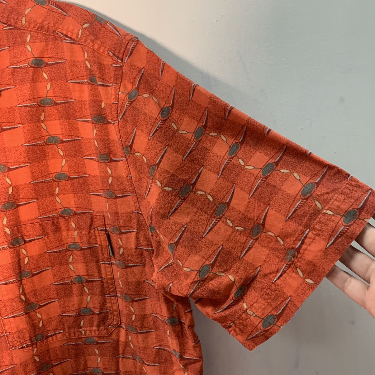 Woolrich Woolen Mills Woolrich Shirt Mens Size L Orange Kayak Outdoor Short Sleeve Size US L / EU 52-54 / 3 - 7 Thumbnail