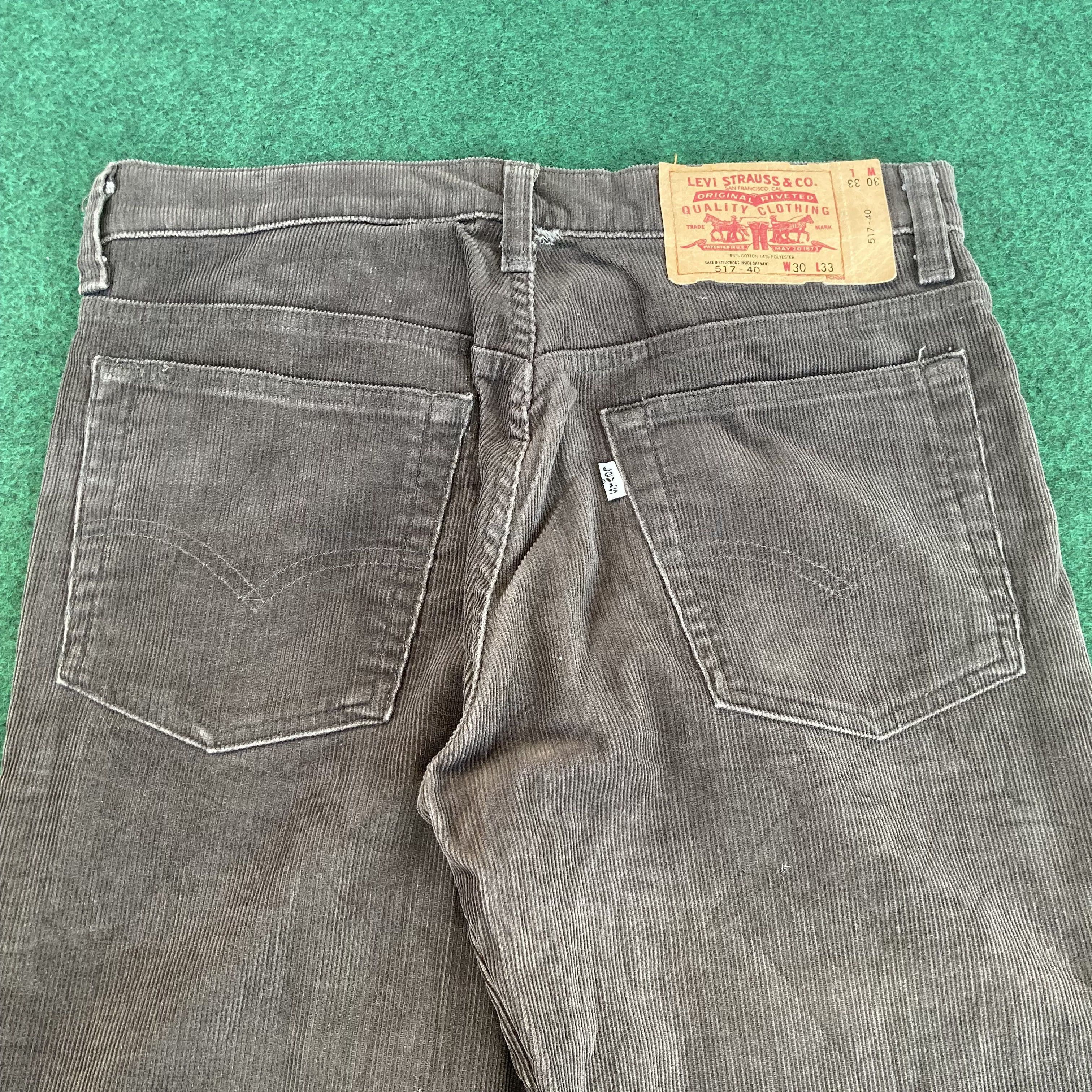 Levi's × Vintage Vtg Levis 517 Denim Corduroy Flare Bootcut Sz 29 Jeans Size US 29 - 10 Thumbnail