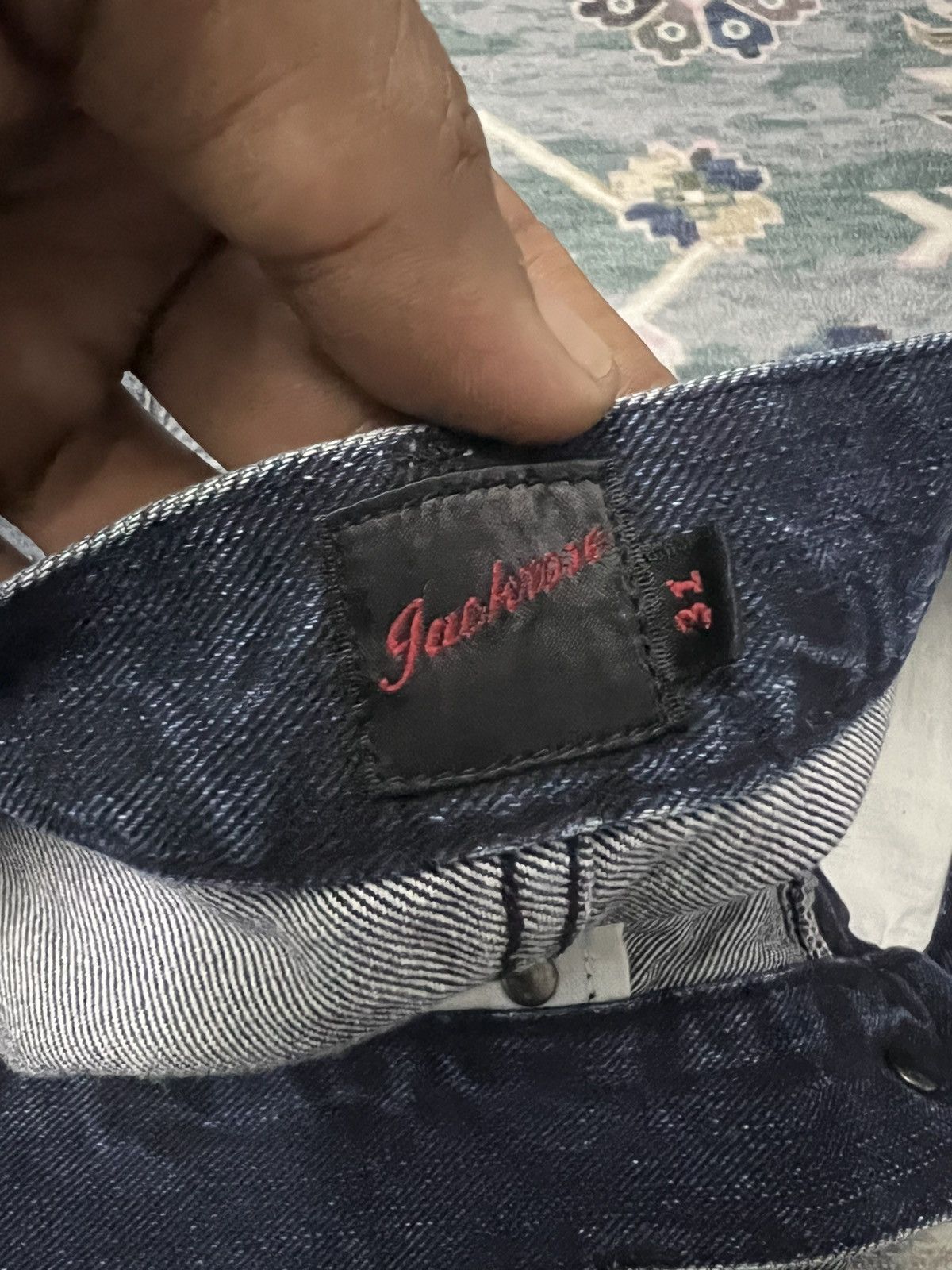 If Six Was Nine FLARED💥JACK ROSE DISTRESSED DENIM PANT Size US 31 - 10 Thumbnail