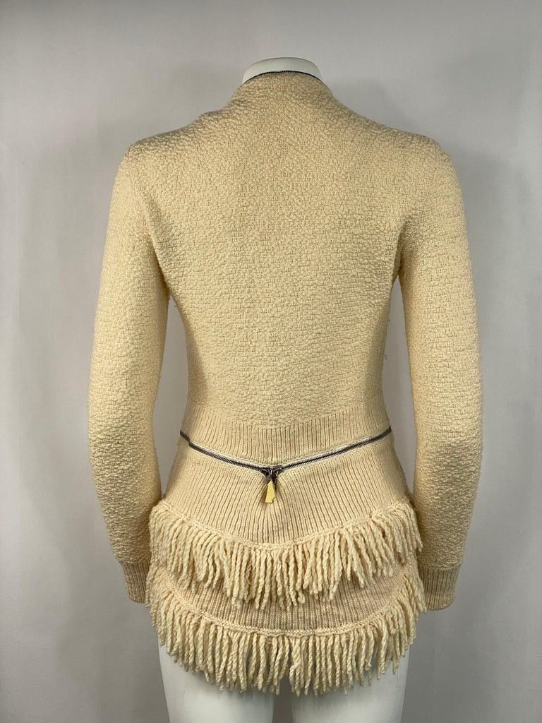 Alexander McQueen Vintage 2000s Bumster Zip Cardigan Size S / US 4 / IT 40 - 4 Thumbnail
