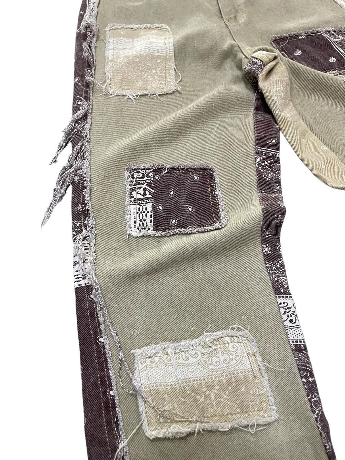 Hysteric Glamour × Japanese Brand × Junya Watanabe Vintage Kapital Junyawatanabe Style Patchwork Bandana Pants Size US 29 - 6 Thumbnail