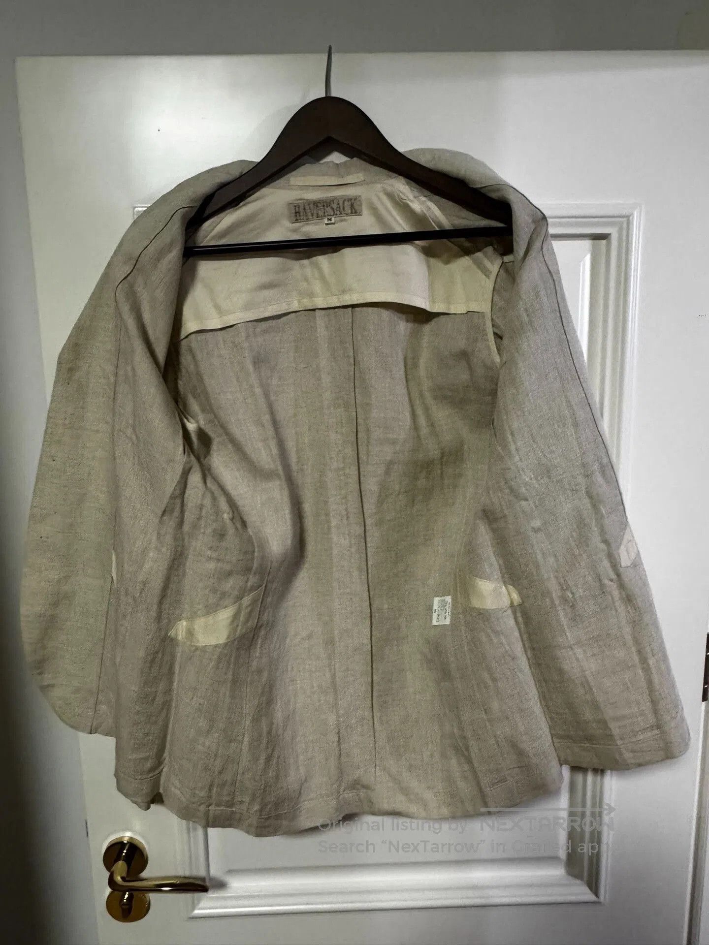 Haversack Vintage Linen Suit Jacket for Spring. Size US M / EU 48-50 / 2 - 4 Thumbnail