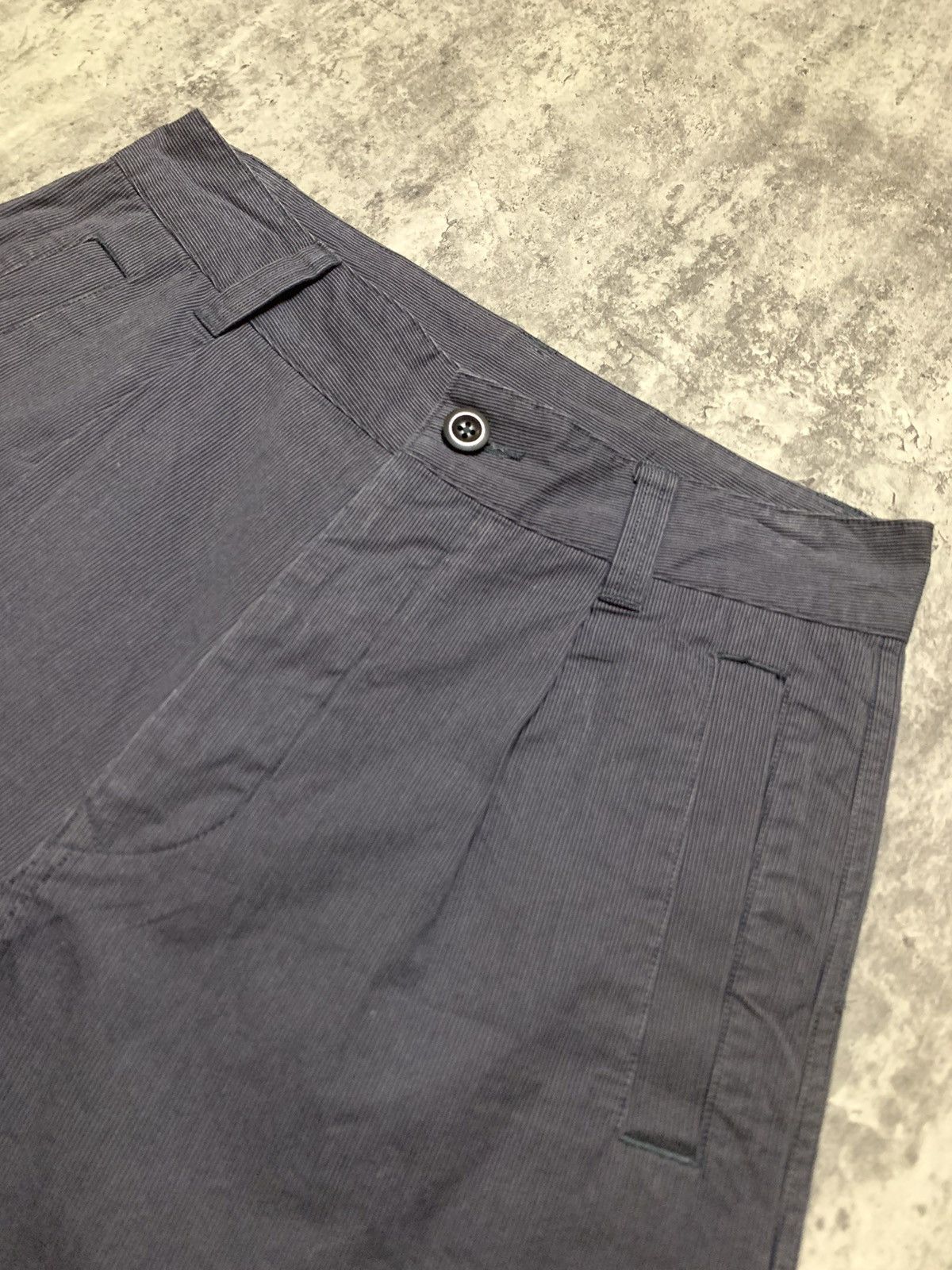 Margaret Howell Margaret Howell Pin Stripes Single Pleats Wide Baggy Pant Size US 29 - 5 Thumbnail