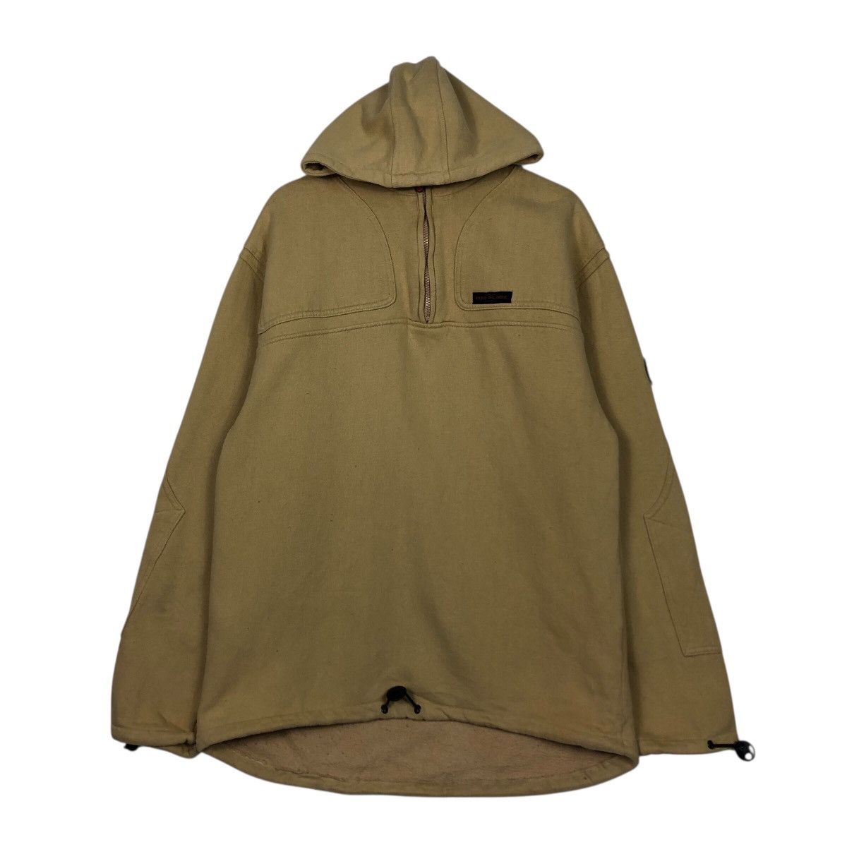 Japanese Brand EXSTO Polar Fleece Half-Zip Hooded Pullover Size US M / EU 48-50 / 2 - 2 Thumbnail