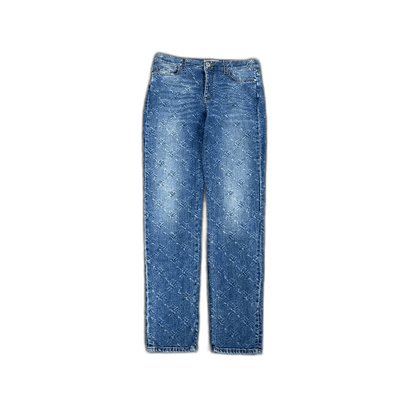 Chanel Chanel Denim Jeans with Snowflake Pattern Size US 32 / EU 48 - 3 Thumbnail
