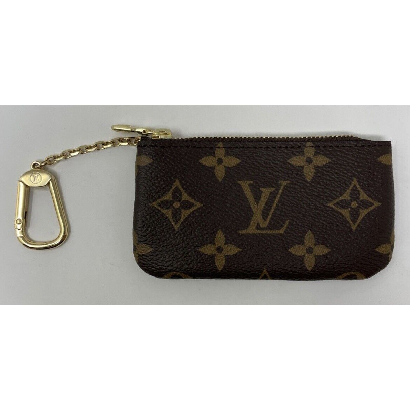 Louis Vuitton NEW LOUIS VUITTON Key Pouch Cles Monogram Coin Card Wallet Size ONE SIZE - 5 Thumbnail