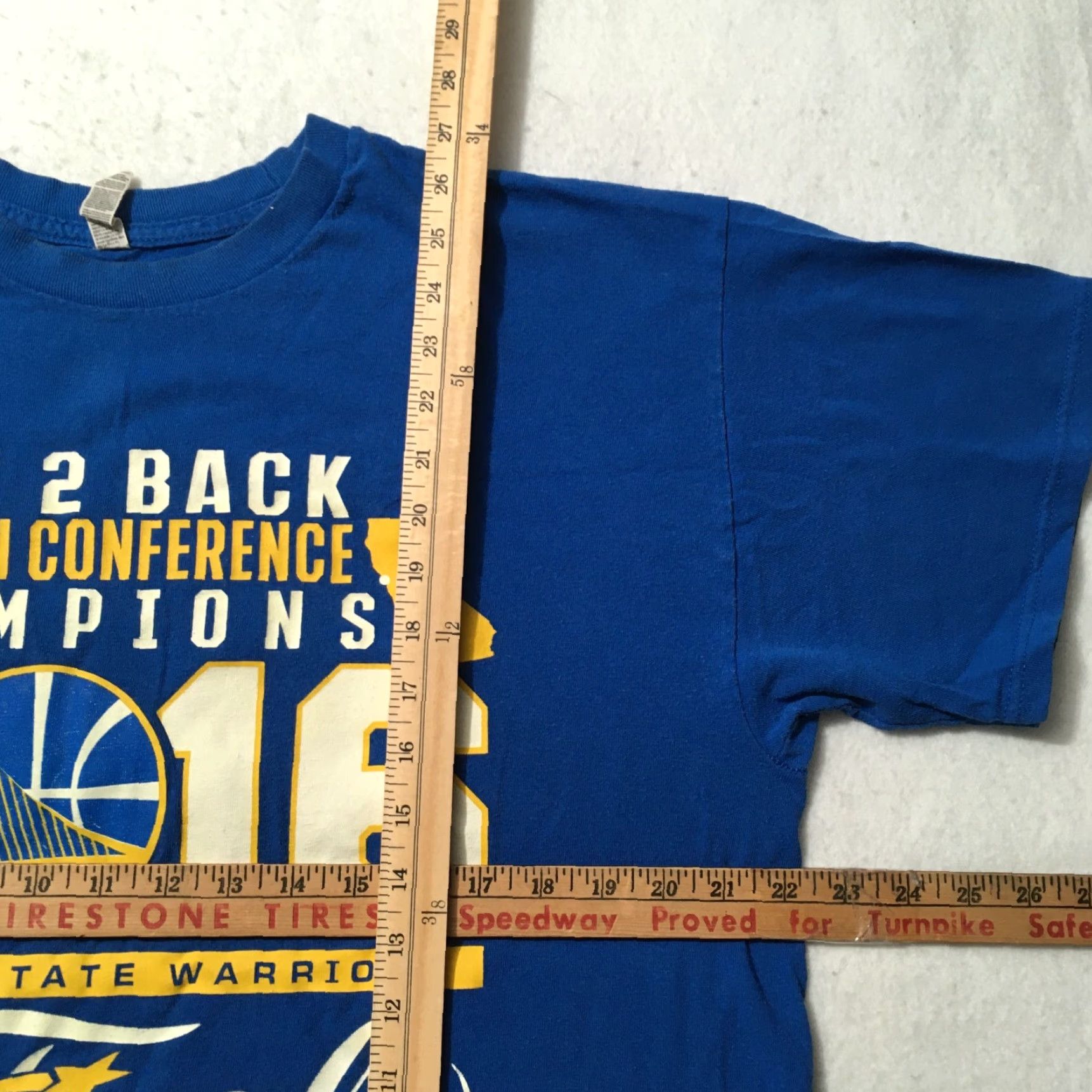 NBA NBA Golden State Warriors Back to Back Men’s T-Shirt blue XL Size US XXL / EU 58 / 5 - 4 Thumbnail