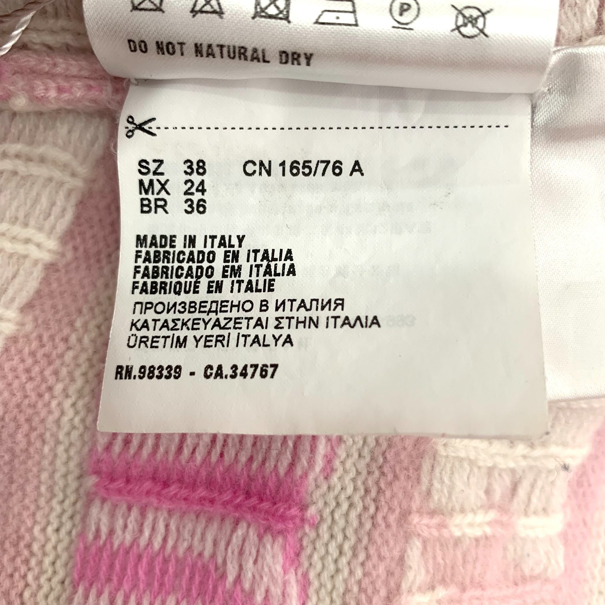Miu Miu Miu Miu Pink & White Logo Star Pattern Sweater Size 38 S Mad Size XS / US 0-2 / IT 36-38 - 5 Thumbnail