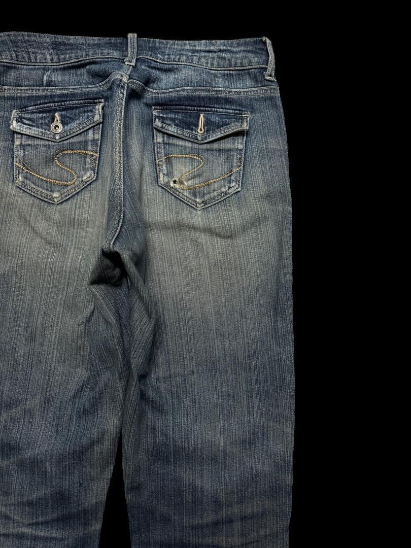 Japanese Brand INSANE 90s Japanese Theoria Bell Bottom Rusty Distress Hard Size US 30 / EU 46 - 17 Thumbnail