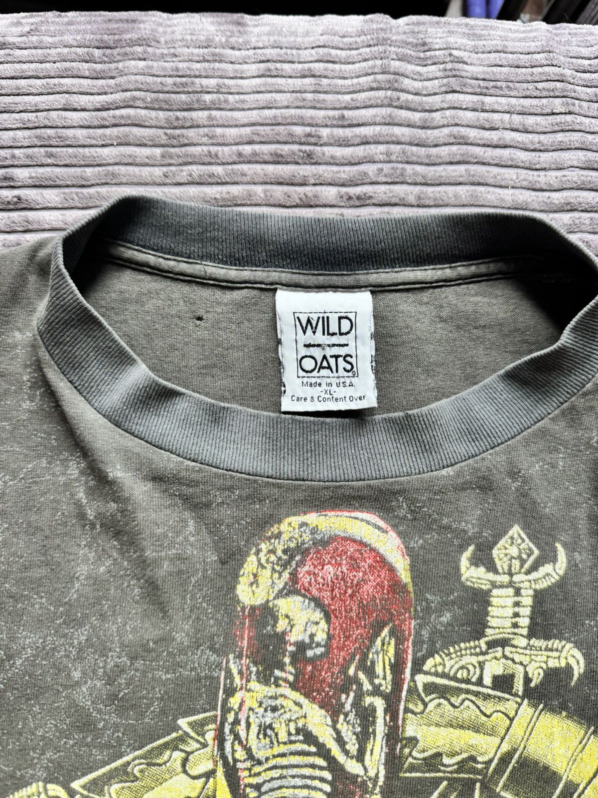 Band Tees 1991 SLAYER PERFECT WASH & THRASHED Metal BAND-Tee AOP 90s Size US XL / EU 56 / 4 - 7 Thumbnail