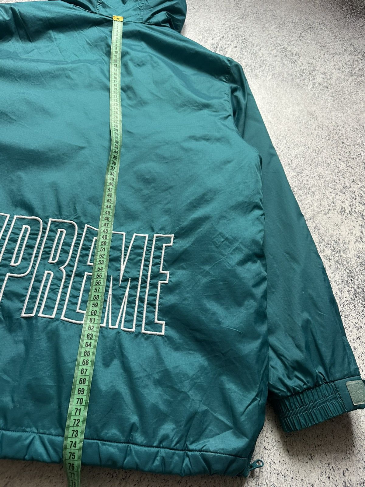 Champion × Supreme SS/18 SUPREME x CHAMPION PULLOVER PARKA JACKET TEAL SIZE M Size US M / EU 48-50 / 2 - 22 Thumbnail