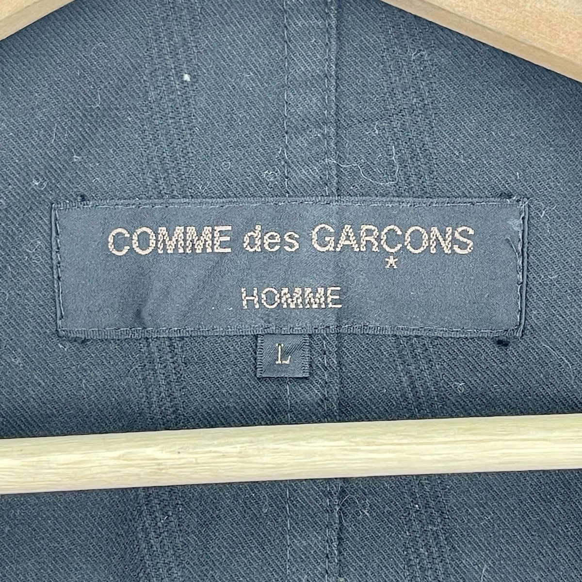 Comme des Garcons Homme SS03 Black Stripes Cotton Blazer Jacket Size US M / EU 48-50 / 2 - 8 Thumbnail