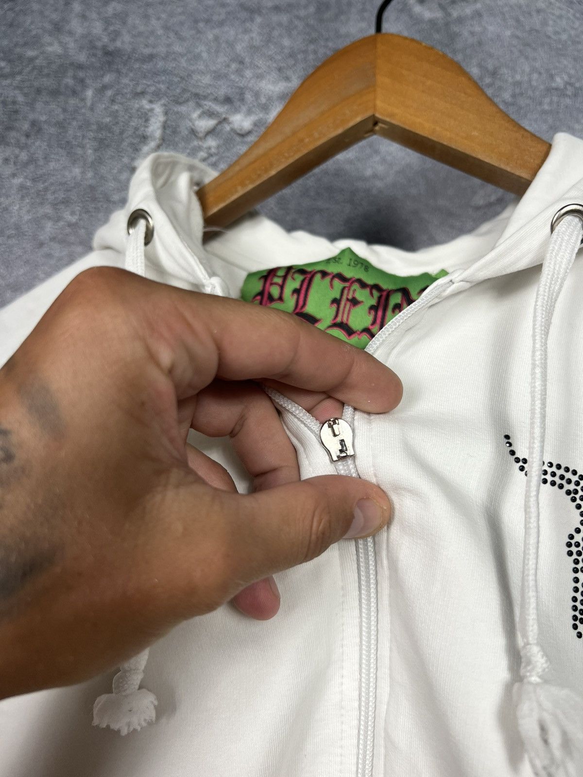 Philipp Plein Vintage Philipp Plein Zip Hoodie With Cross Chrome Style Size M / US 6-8 / IT 42-44 - 13 Thumbnail