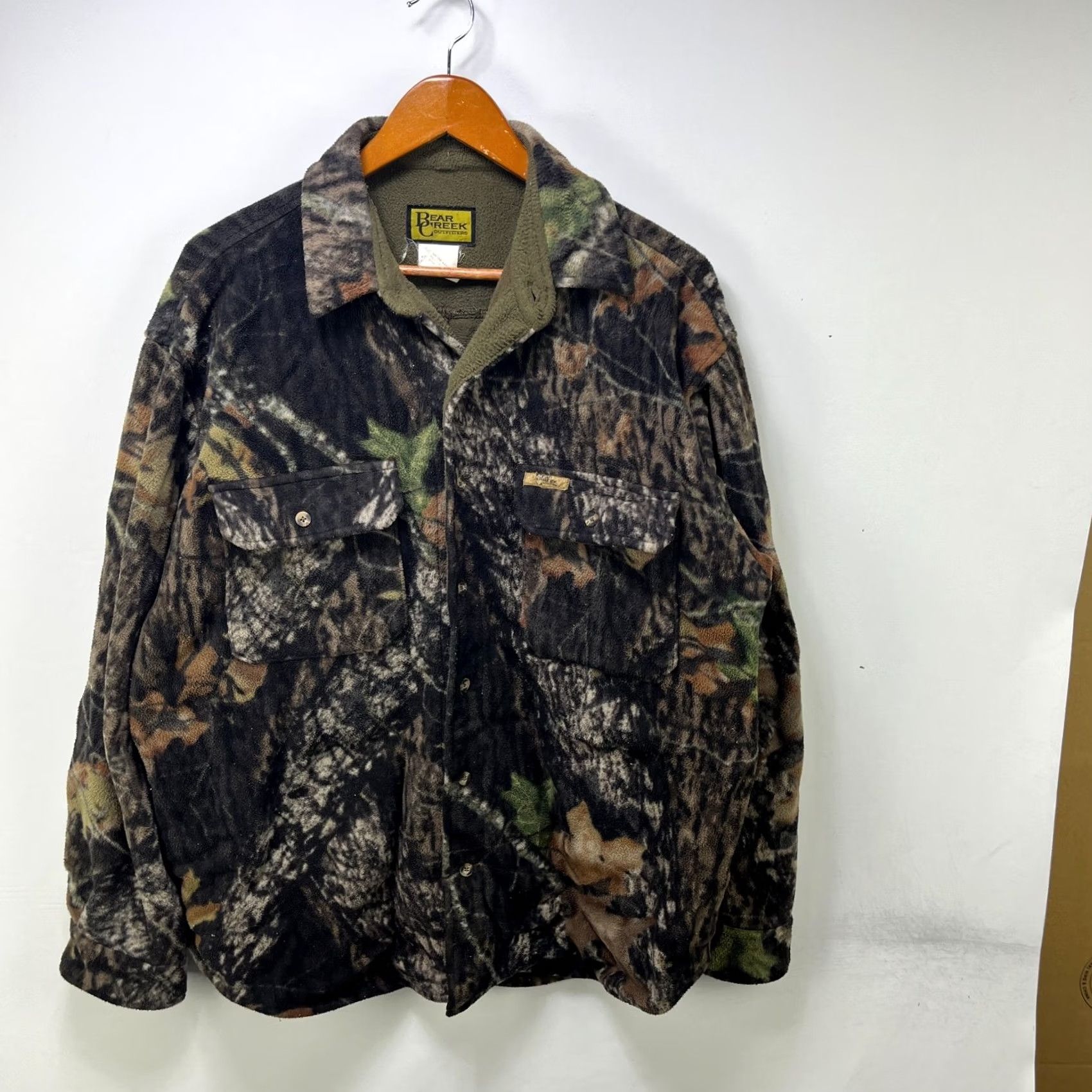 Vintage VINTAGE Real Tree Camo Fleece Button Up Sweater L Mens Green 90s Hunting Christmas Not Specified Size US L / EU 52-54 / 3 - 2 Thumbnail