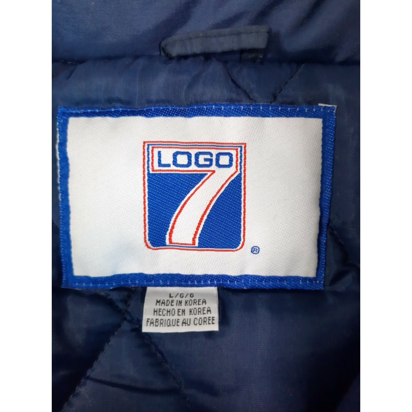 Logo 7 VINTAGE Logo 7 Notre Dame Fighting Irish Full Zip Puffer Jacket Coat Men Large Yellow Blue White Size US L / EU 52-54 / 3 - 7 Thumbnail