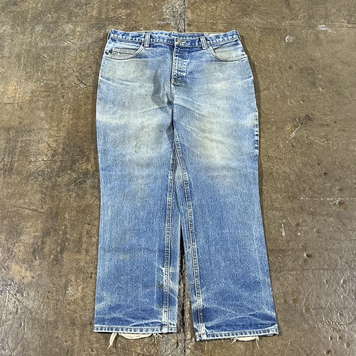 Carhartt × Vintage Crazy Vintage Carhartt Faded Thrashed Workwear Skater Jeans Size US 36 / EU 52 - 2 Thumbnail