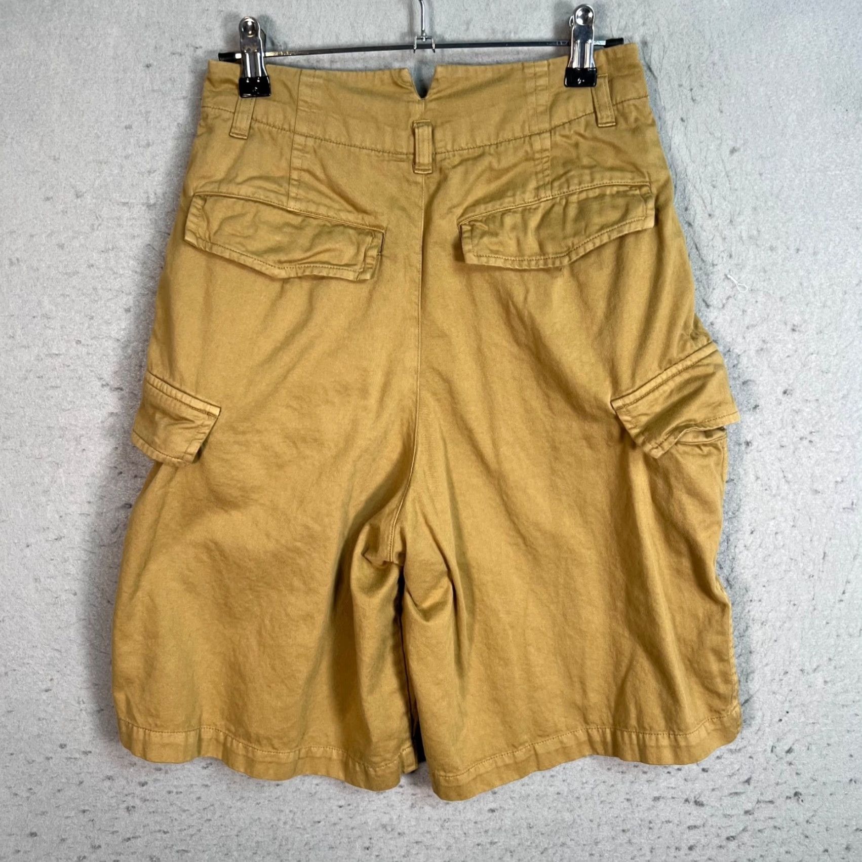 Vintage VINTAGE Macphee Womens 34 Khaki Cargo Shorts Cotton Utility Baggy Beig e Size 24" / US 00 / IT 34 - 2 Thumbnail