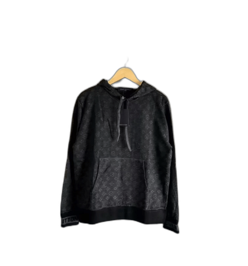 Louis Vuitton Louis Vuitton Black Gray Hooded Sweater-yf Size US M / EU 48-50 / 2 - 1 Thumbnail