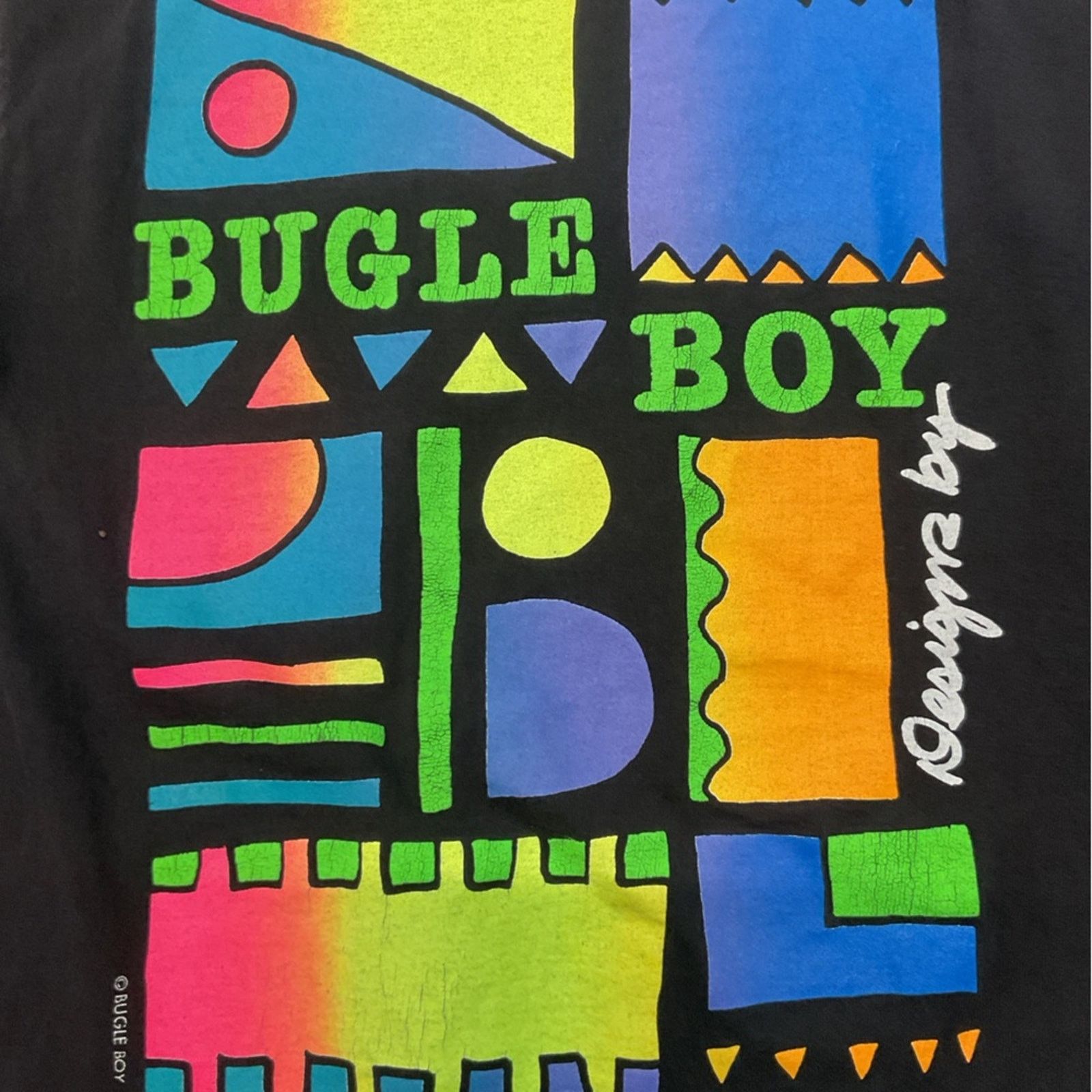 Bugle Boy Vintage Bugle Boy Neon Graphic T-Shirt Size US L / EU 52-54 / 3 - 6 Thumbnail