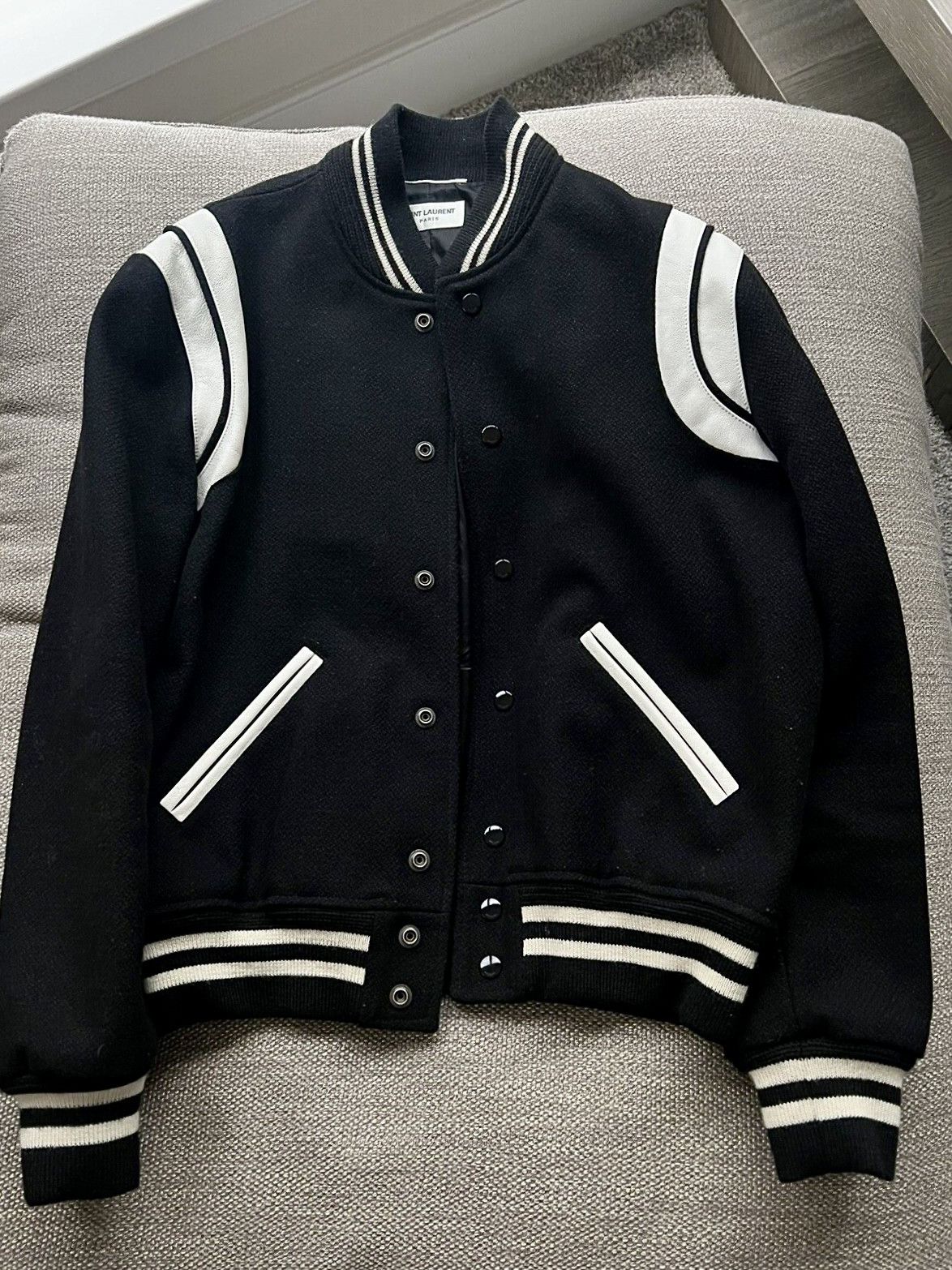 Saint Laurent 'Teddy' Varsity Jacket - Women's 34