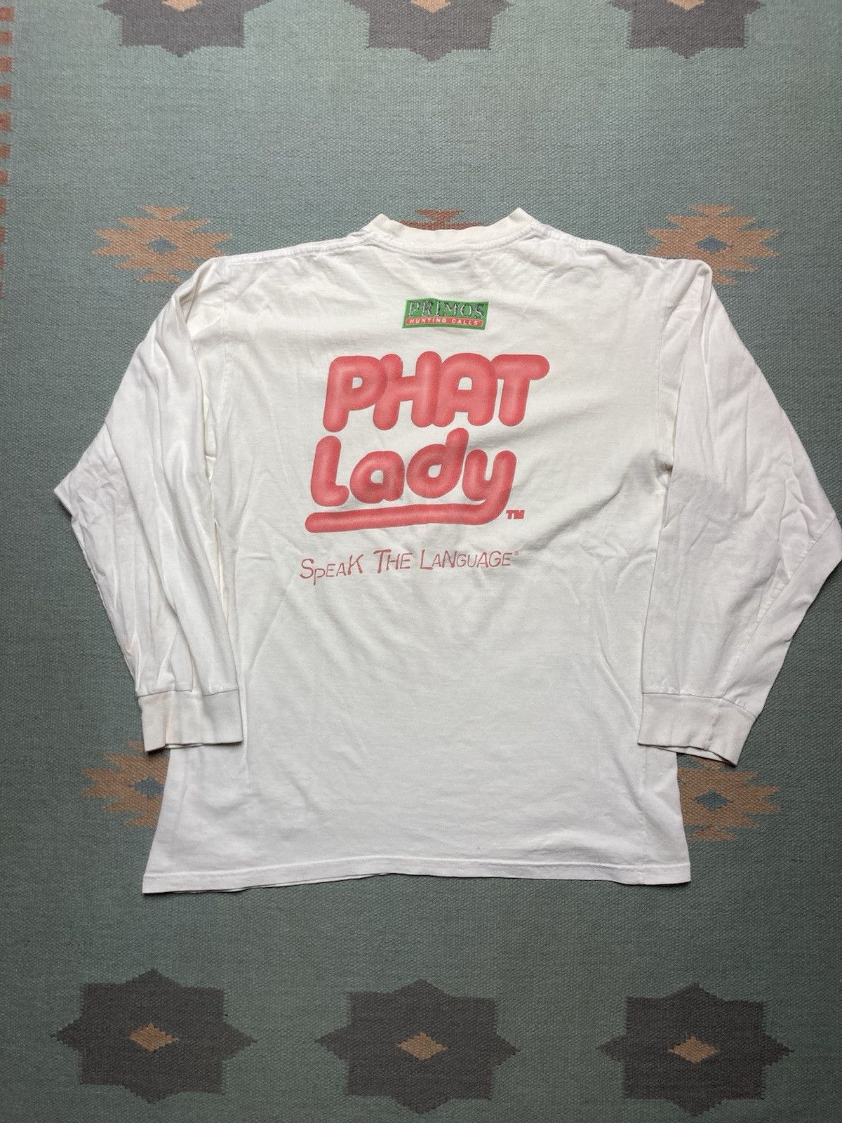 Vintage Vintage graphic t shirt primos hunting calls phat lady small Size US S / EU 44-46 / 1 - 1 Thumbnail