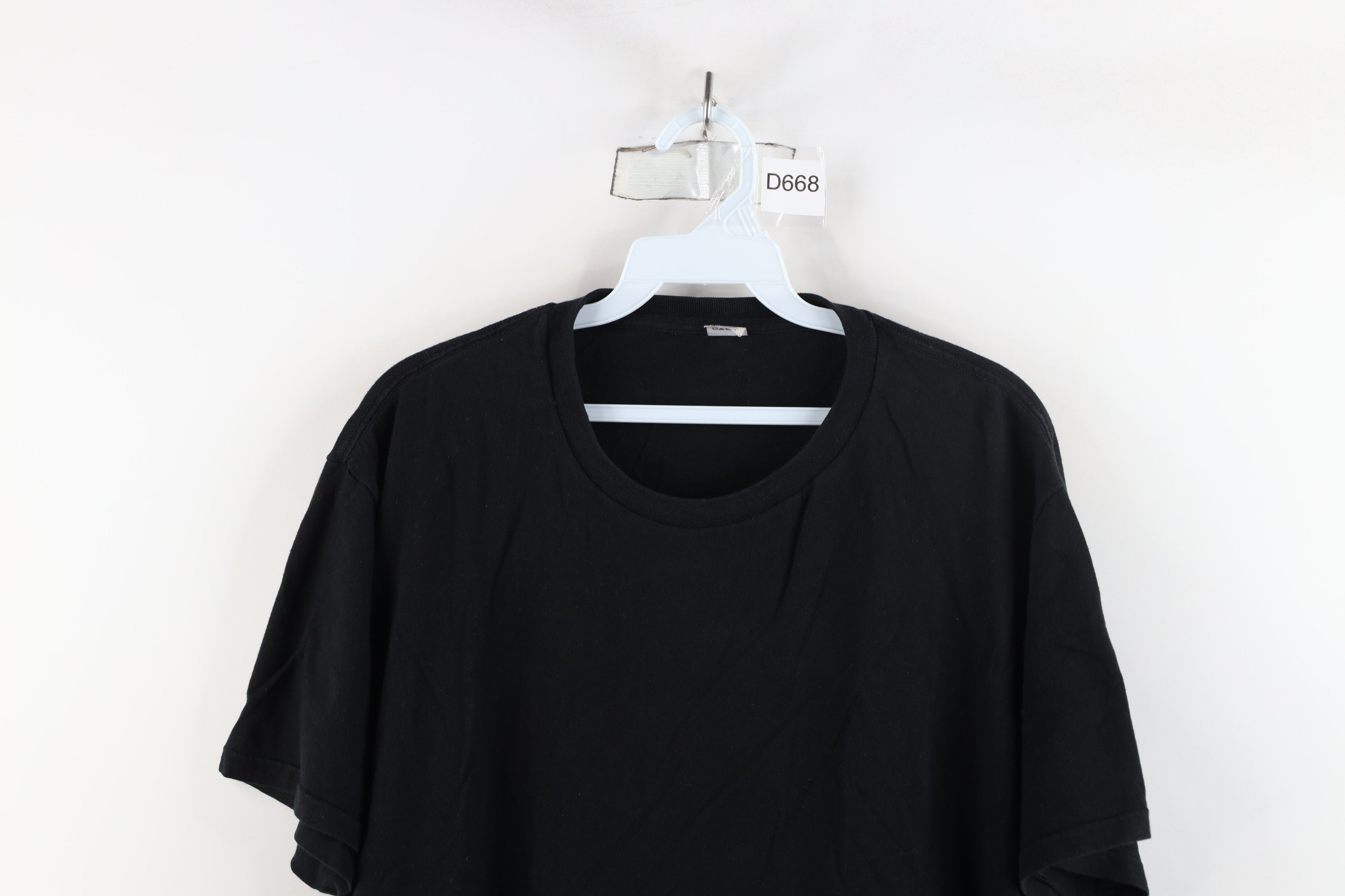 Vintage Vintage 90s Streetwear Fit Short Sleeve T-Shirt Black Cotton Size US XL / EU 56 / 4 - 2 Thumbnail