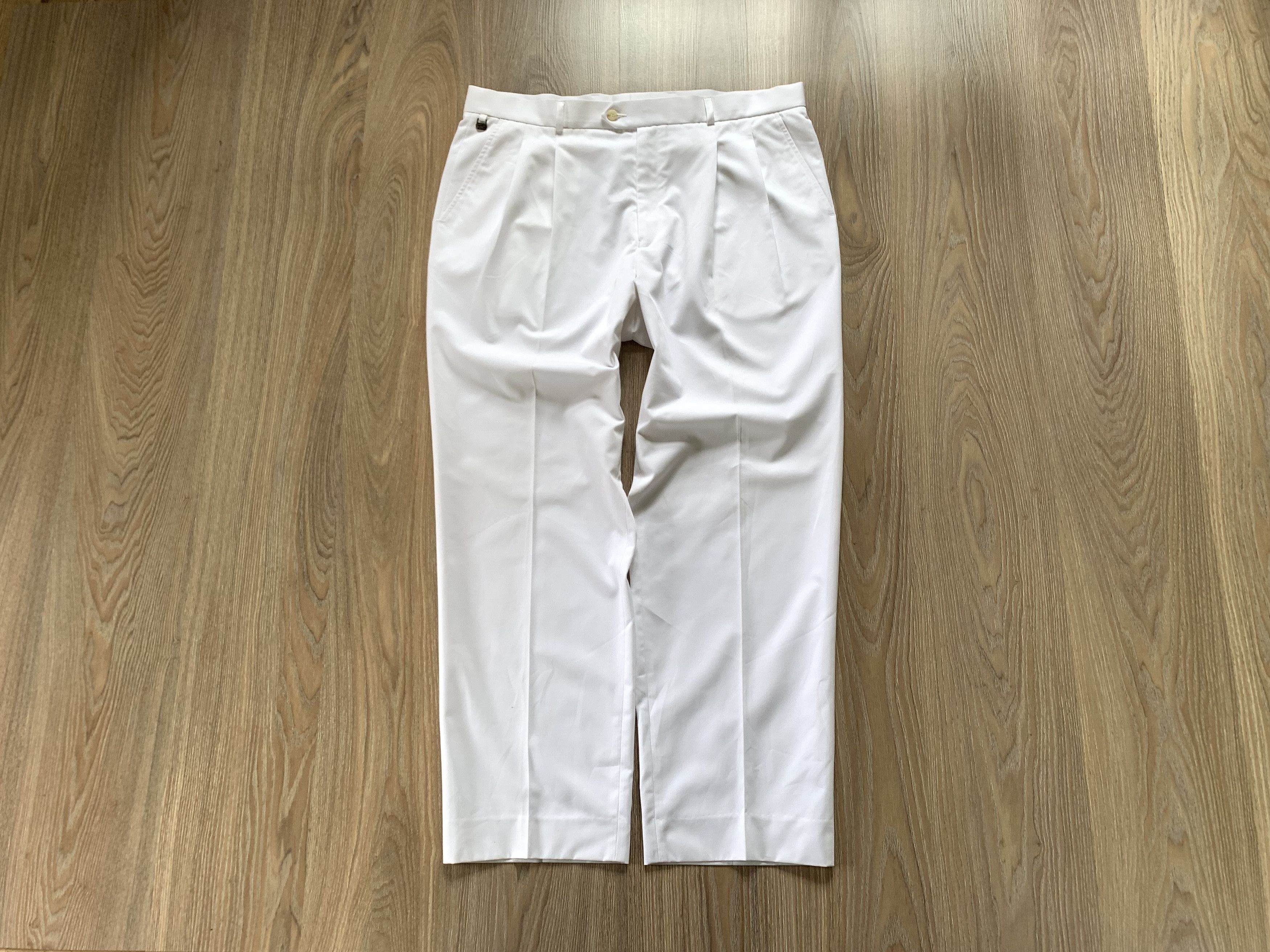 Lacoste × Vintage Rare Vintage New Lacoste White Cotton Pants Trousers Size US 36 / EU 52 - 1 Thumbnail