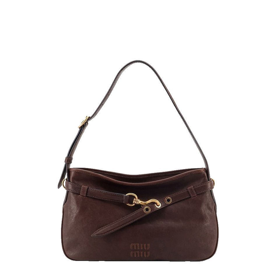 Miu Miu MIU MIU Aventure $3350 Briarwood Nappa Leather Shoulder Bag Size ONE SIZE - 1 Thumbnail