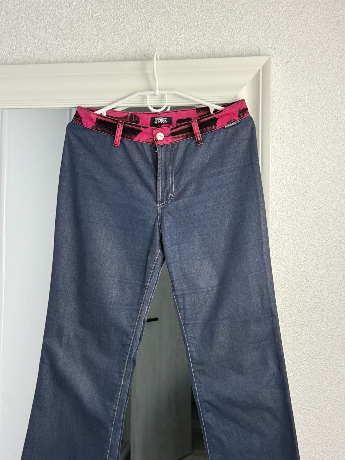 Gianfranco Ferre Archive Gianfranco Ferre Pants 1979 Flared Camo Leo Print Size 32" / US 10 / IT 46 - 4 Thumbnail