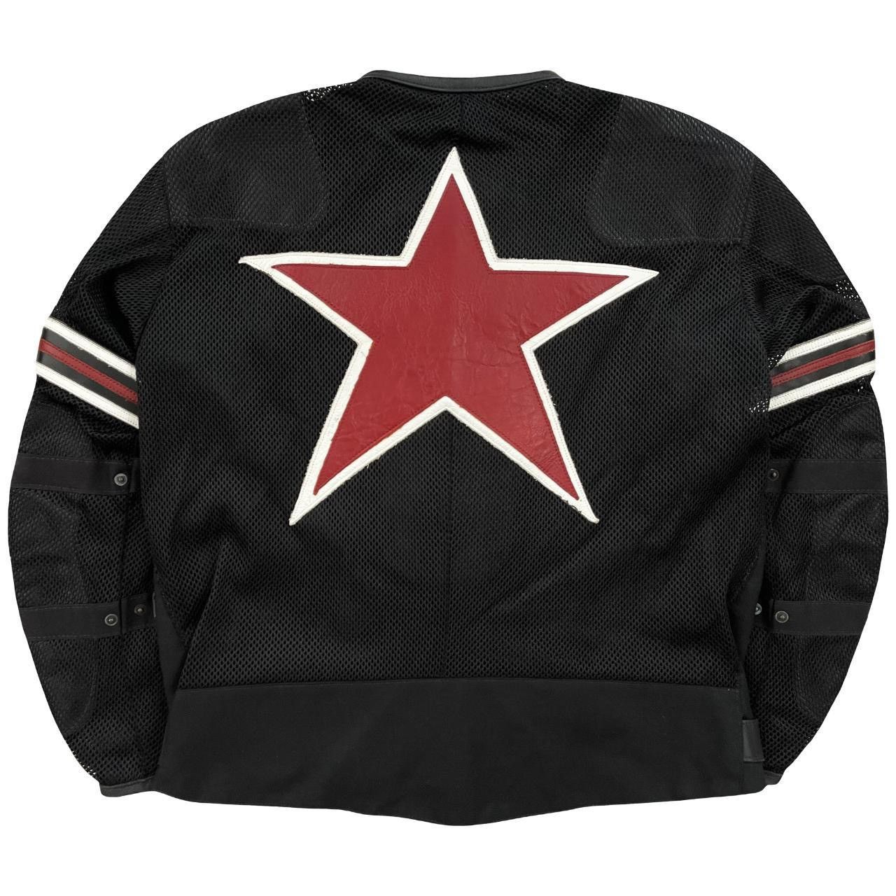 Vanson Leathers Vanson Leathers 'One Star' Mesh Motorcycle Racer Jacket Size US L / EU 52-54 / 3 - 2 Thumbnail