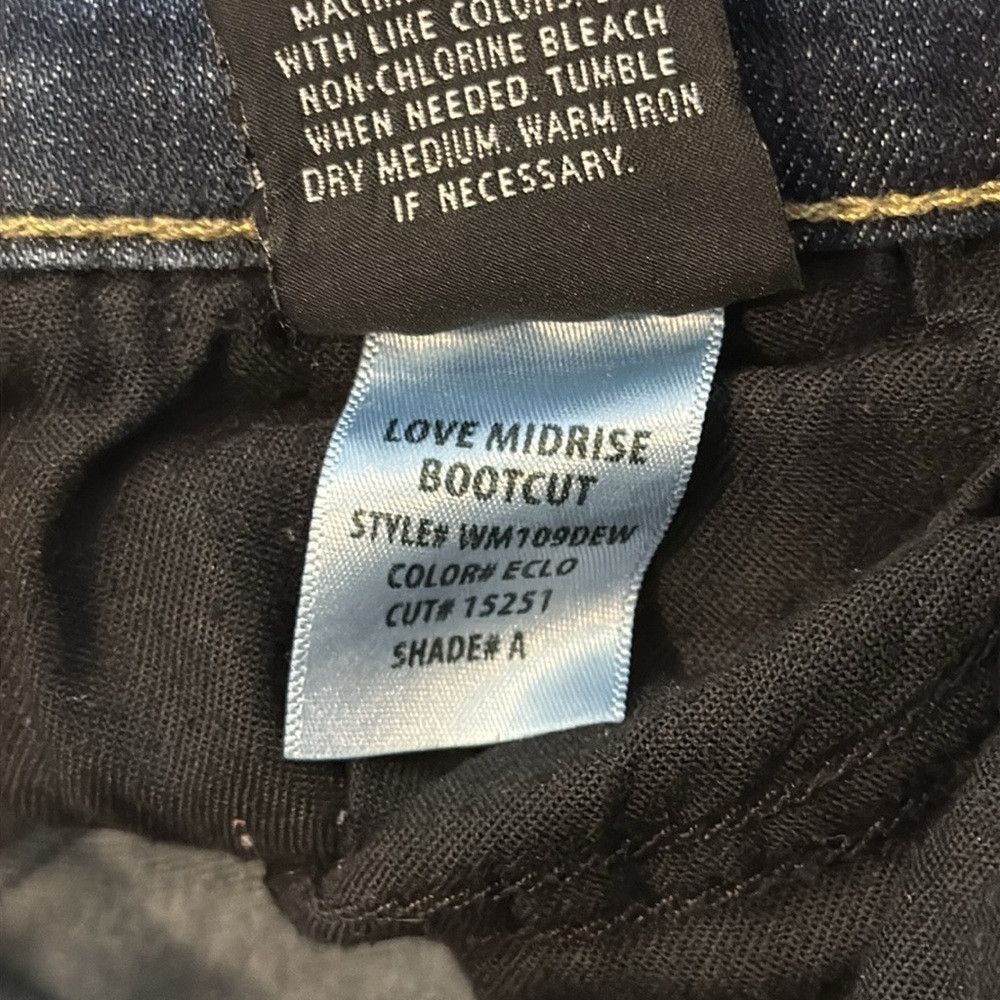 Hudson Hudson Women’s 27 Love Midrise Bootcut Denim Jean Distresse Size 27" / US 4 / IT 40 - 9 Thumbnail